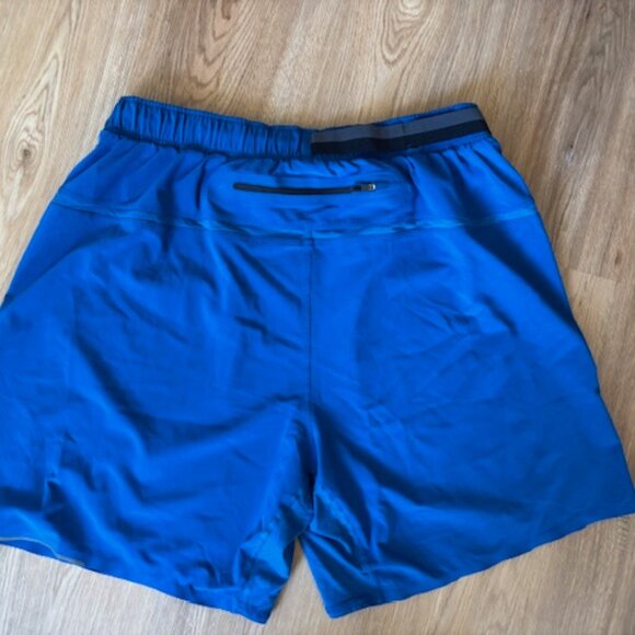 Lululemon Men's 7" Inseam Unlined Teal Blue Shorts EUC Large - Picture 5 of 7